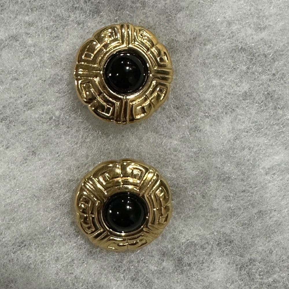 Vintage 1980’s Givenchy Clip on Gold Tone Earrings